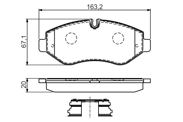 Set placute frana