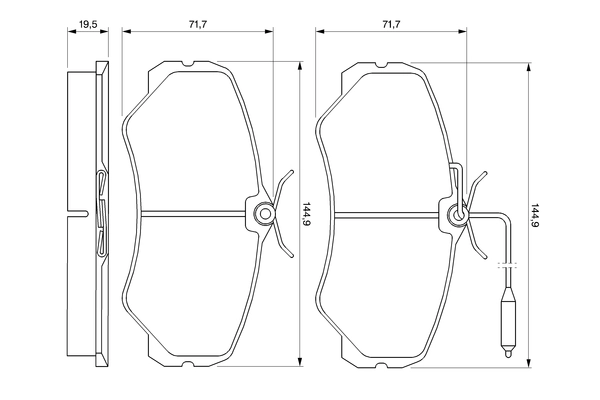 Set placute frana