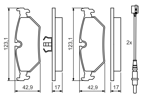 Set placute frana