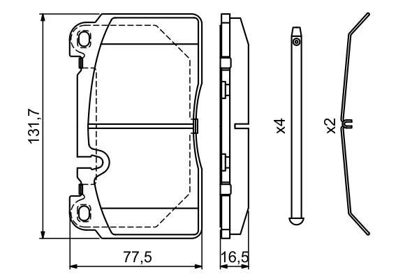 Set placute frana
