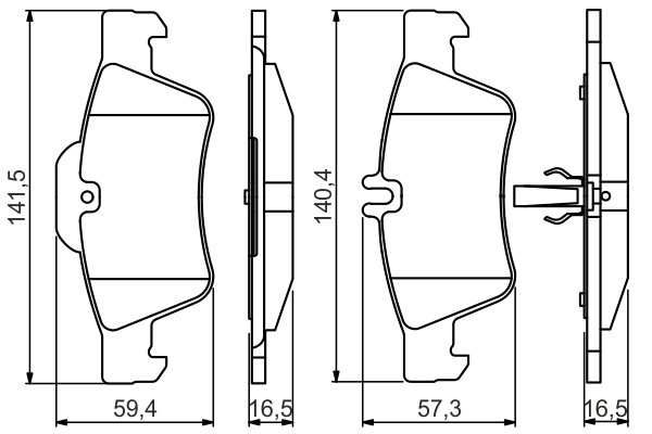 Set placute frana