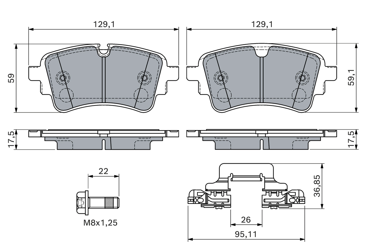 Set placute frana