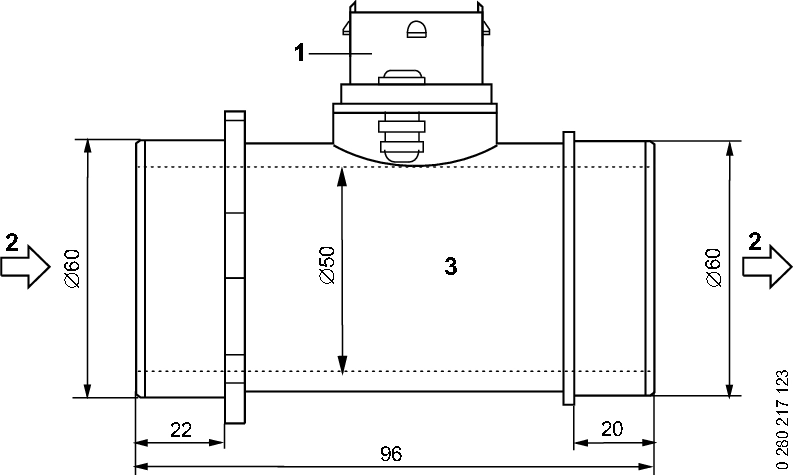 Senzor debit aer