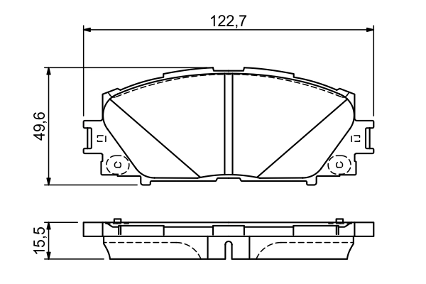 Set placute frana