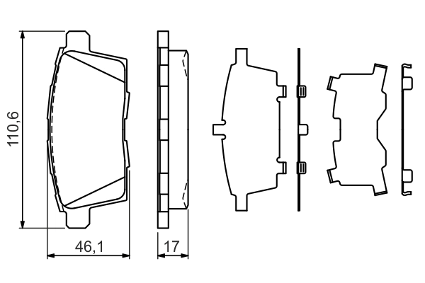 Set placute frana