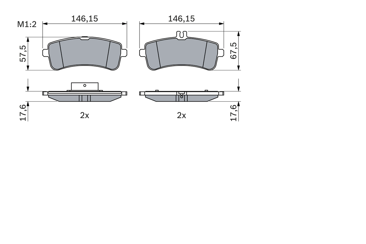 Set placute frana