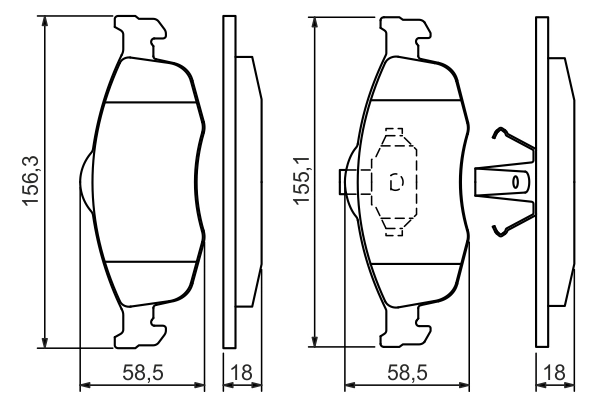 Set placute frana