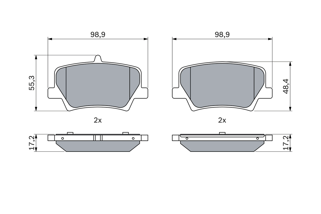 Set placute frana