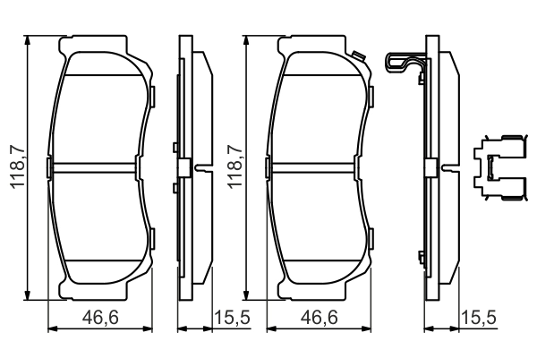 Set placute frana