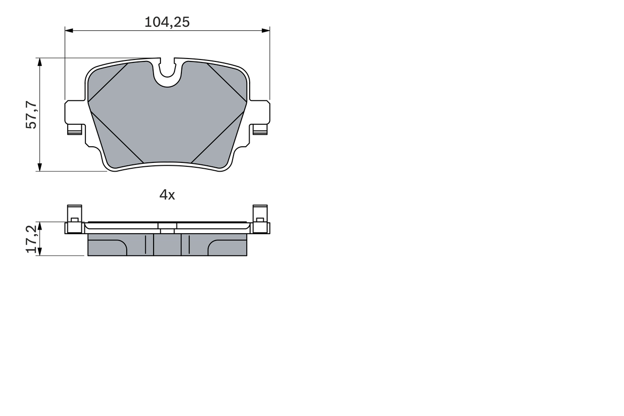 Set placute frana