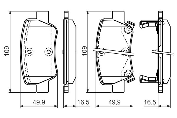 Set placute frana