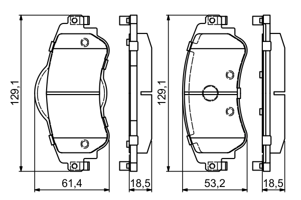Set placute frana