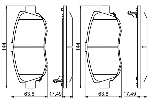 Set placute frana