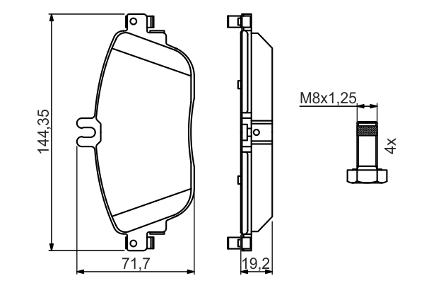 Set placute frana