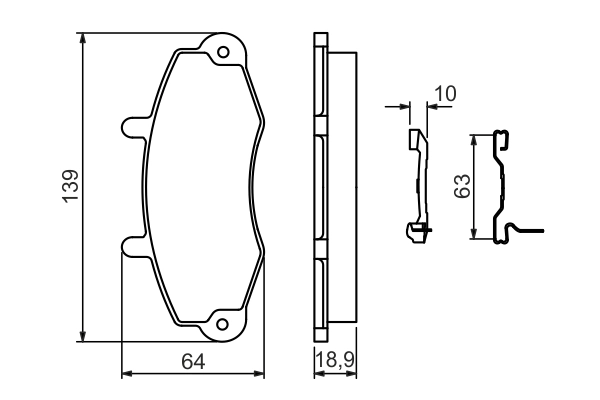 Set placute frana
