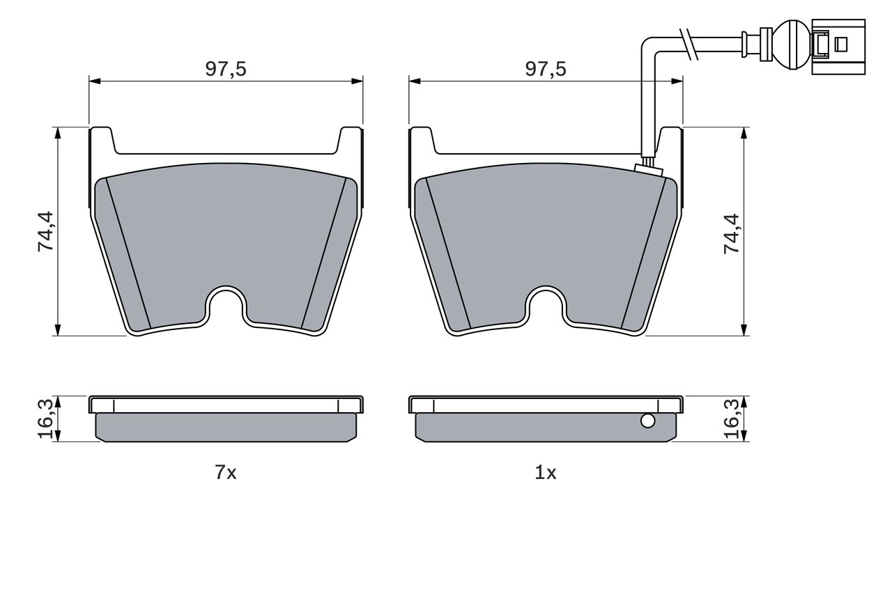Set placute frana
