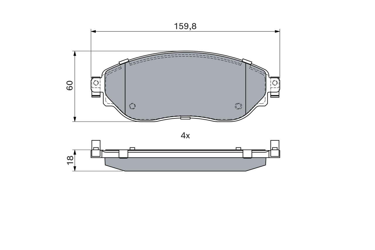 Set placute frana