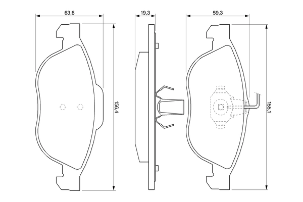 Set placute frana