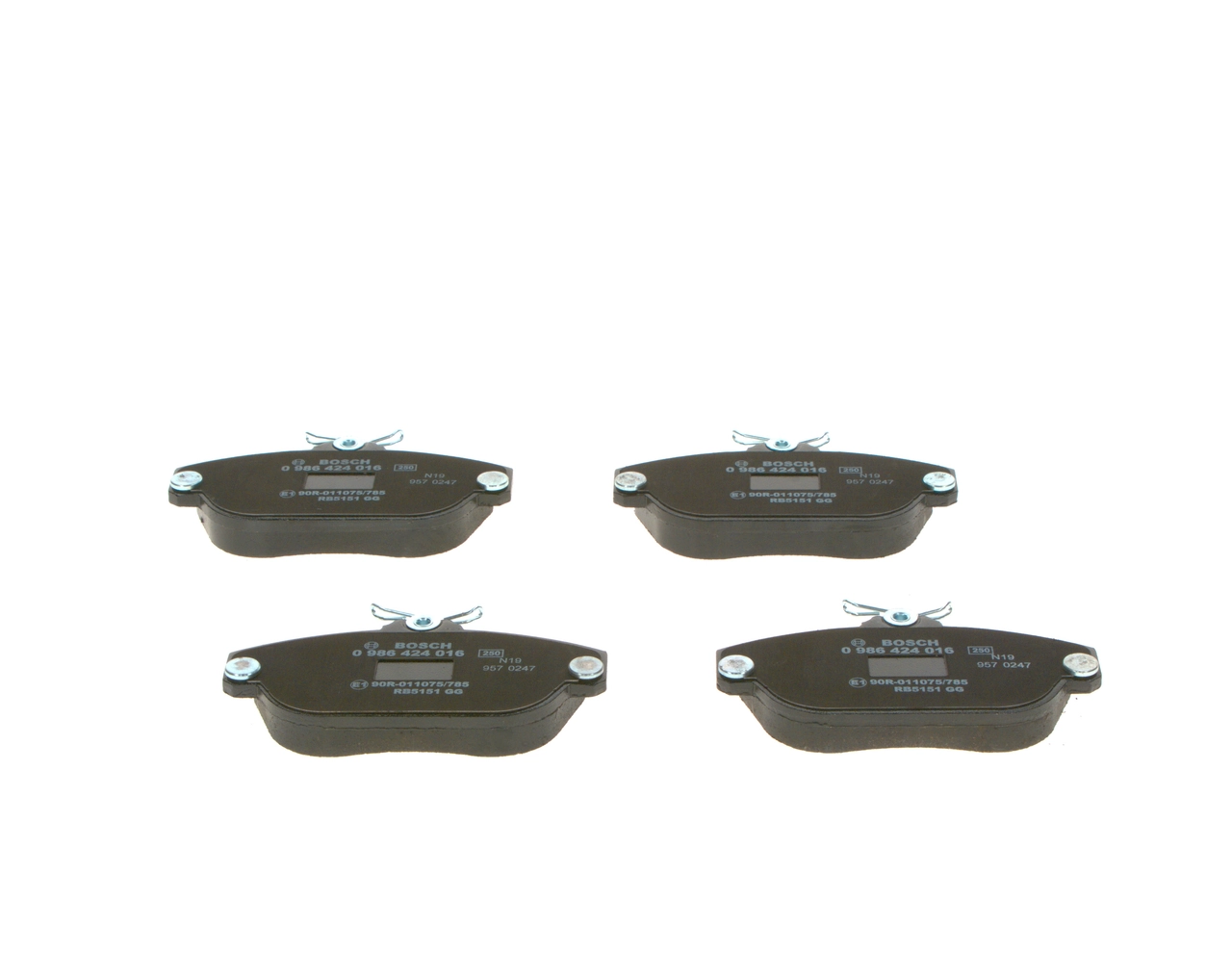 Set placute frana