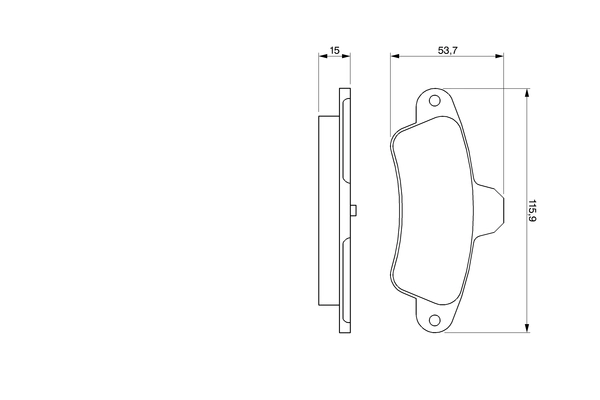 Set placute frana