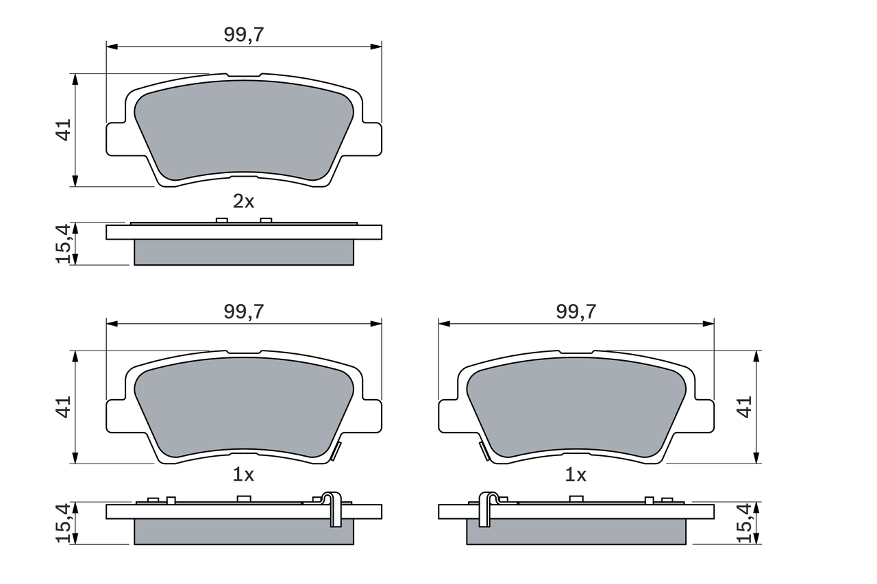 Set placute frana