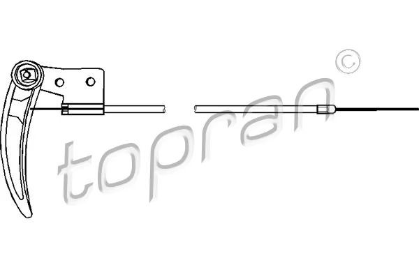 Cablu capota motor