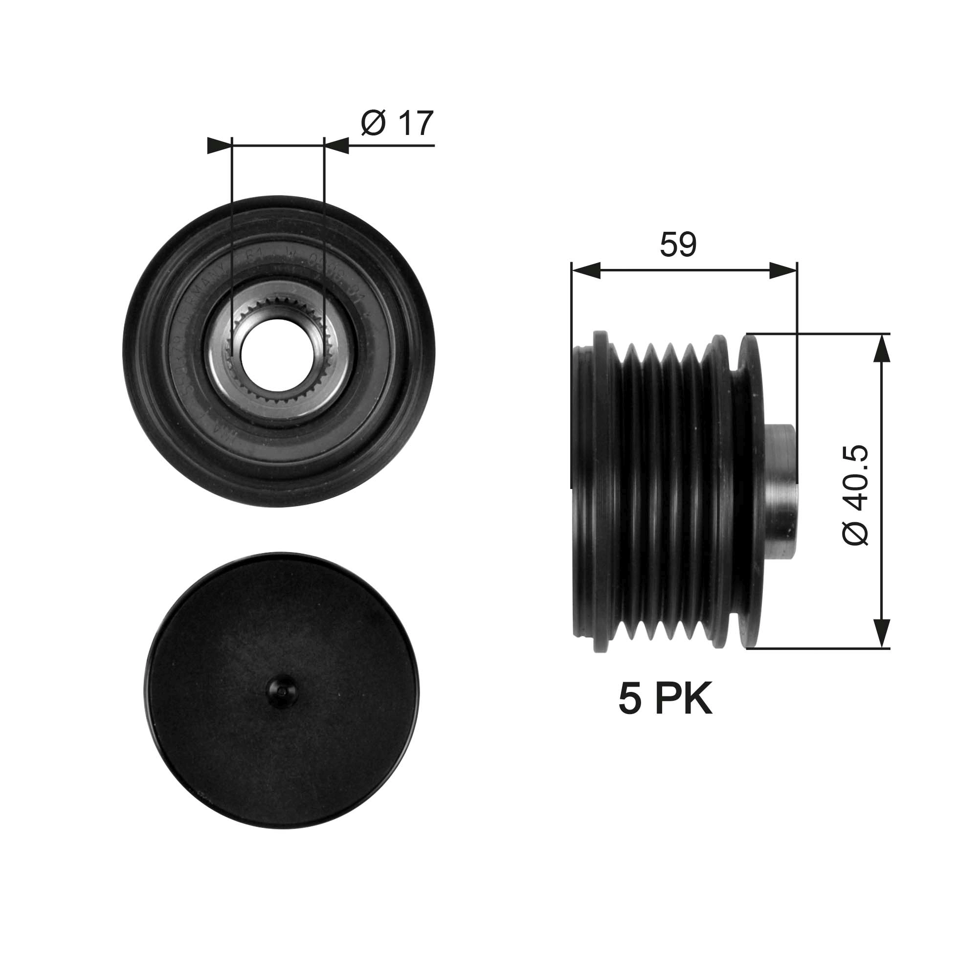 Sistem roata libera, generator