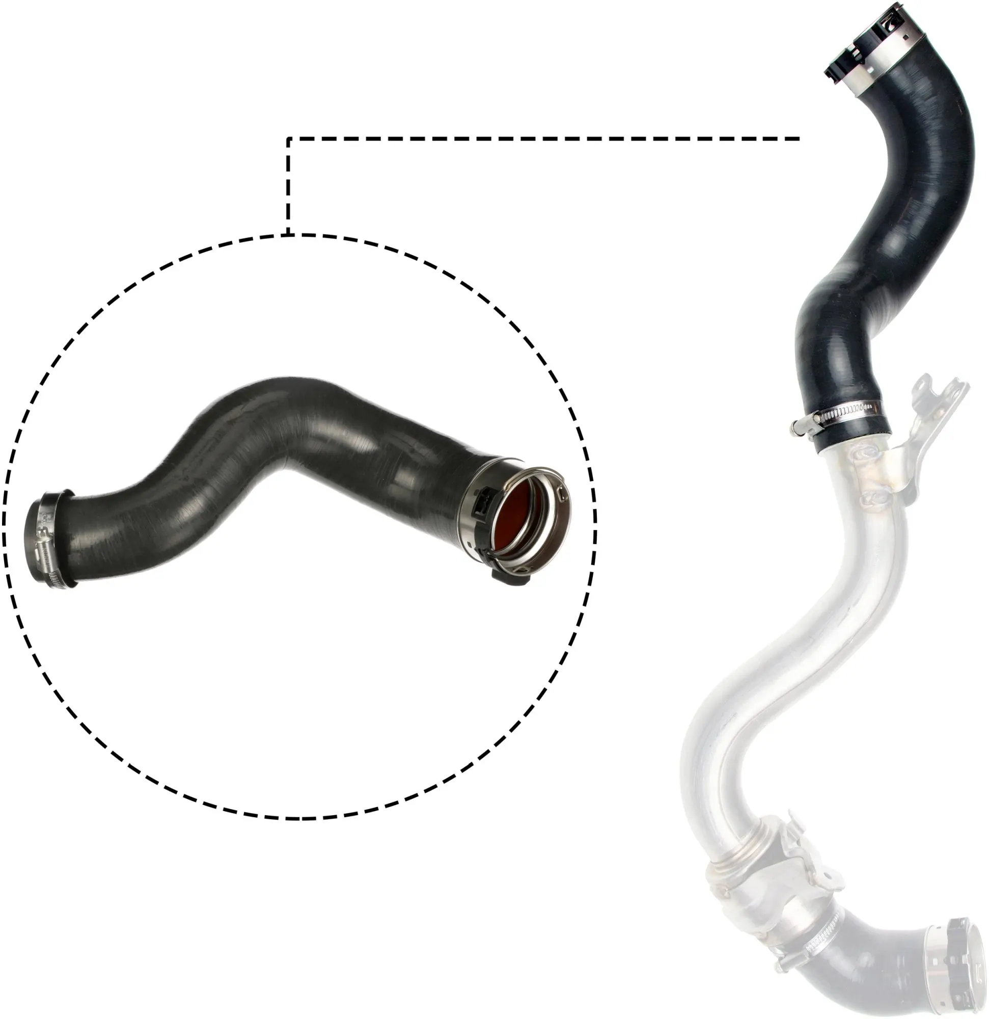 Furtun intercooler/turbo