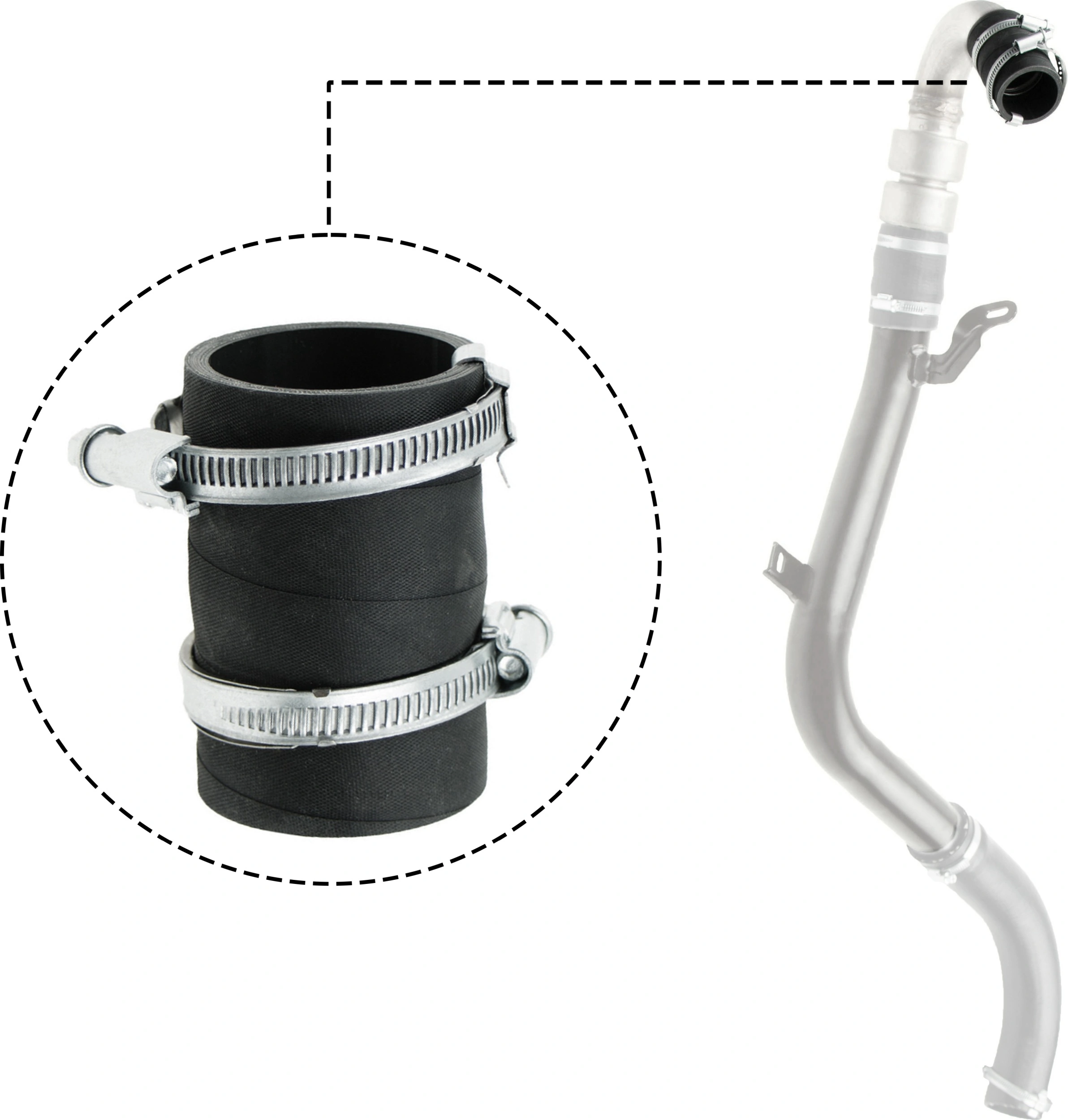 Furtun intercooler/turbo