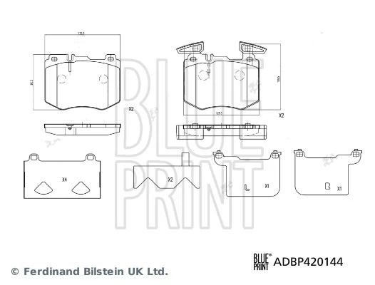 Set placute frana