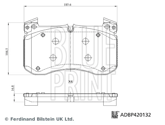 Set placute frana