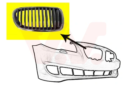 Grila radiator dreapta VAN WEZEL 0617512