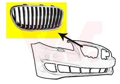 Grila radiator dreapta VAN WEZEL 0617514