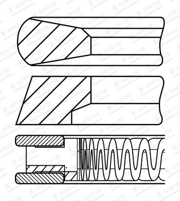Set segmenti piston