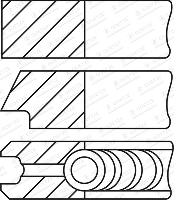 Set segmenti piston
