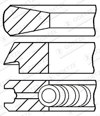 Set segmenti piston
