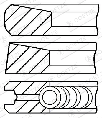 Set segmenti piston