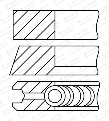 Set segmenti piston