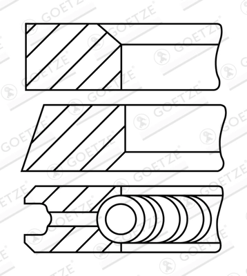 Set segmenti piston