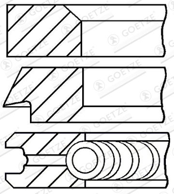 Set segmenti piston