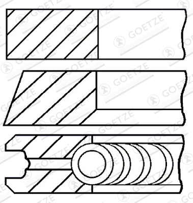 Set segmenti piston