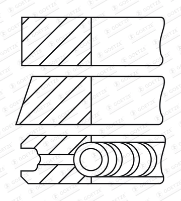 Set segmenti piston