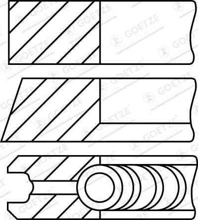 Set segmenti piston