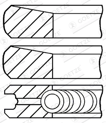 Set segmenti piston