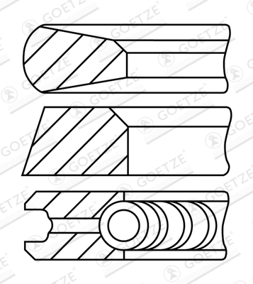 Set segmenti piston