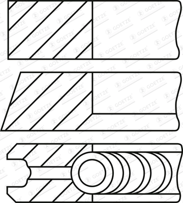Set segmenti piston