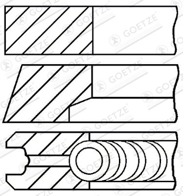 Set segmenti piston