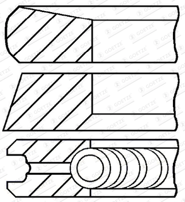 Set segmenti piston