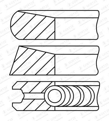 Set segmenti piston