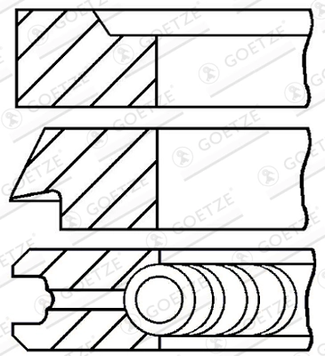 Set segmenti piston